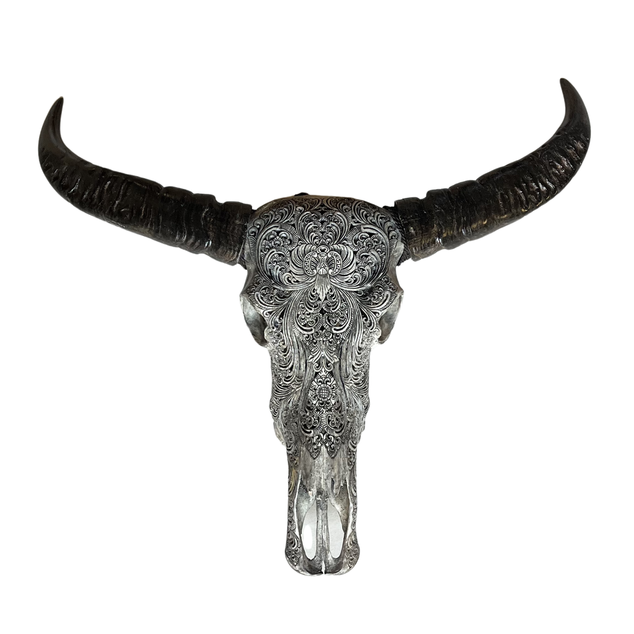 Tête de Buffle Florale